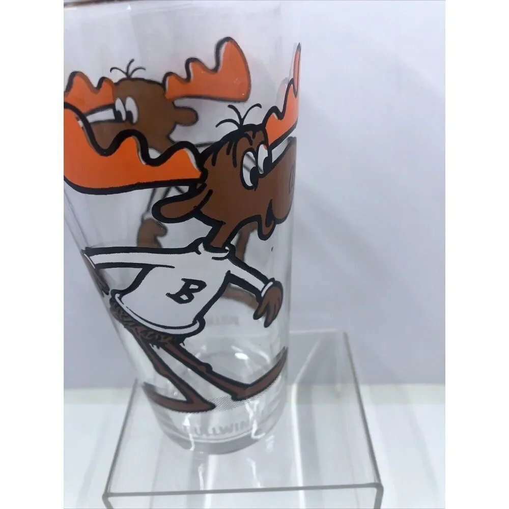 Bullwinkle 1970s Vintage Pepsi Collector Series Drinking Glass